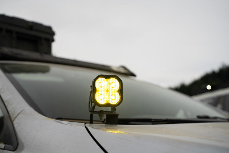 Diode Dynamics 18-21 Subaru Crosstrek Stage Series 2in LED Ditch Light Kit - Yellow Pro Combo