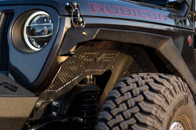 DV8 Offroad 2018+ Jeep Wrangler JL Front Inner Fenders - Black
