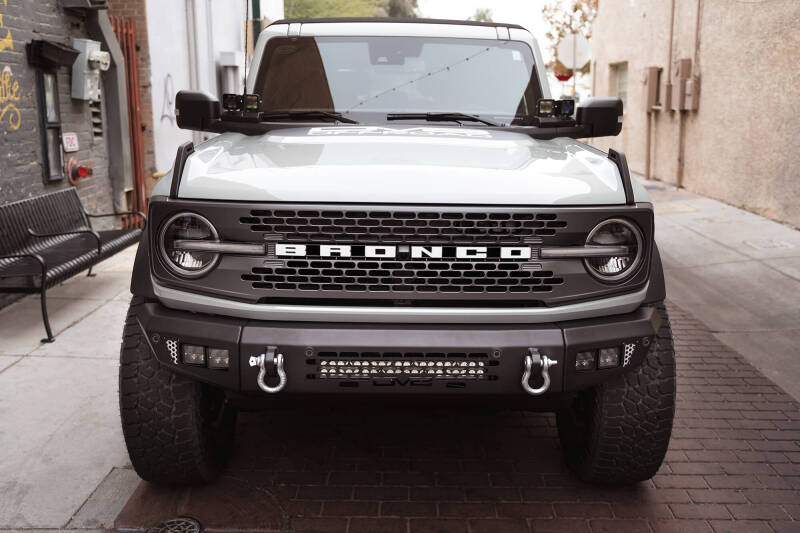 DV8 Offroad 2021+ Ford Bronco Bumper- Accommodates 20in Dual Row Light Bar & (4) 3in Pod Light Mount