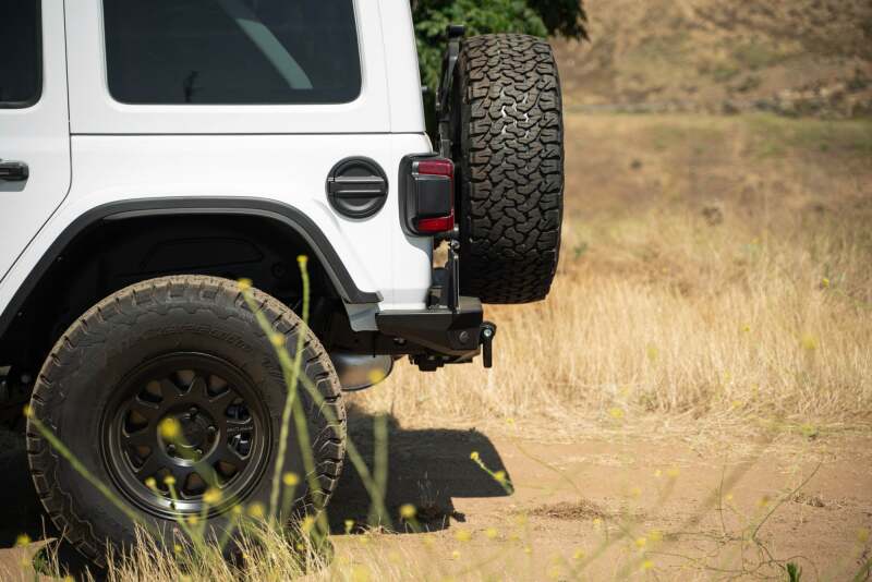 DV8 Offroad 2018 Jeep Wrangler JL MTO Series Rear Bumper w/ Optional Tire Carrier