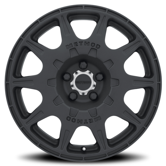 Method MR502 RALLY 17x8 +38mm Offset 5x108 63.4mm CB Matte Black Wheel