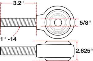 SPC Performance xAxis Rod End Ball Joint