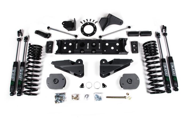 Zone Offroad 19-20 Ram 2500 4in Radius Arm Bracket - Gas - Nitro Shocks