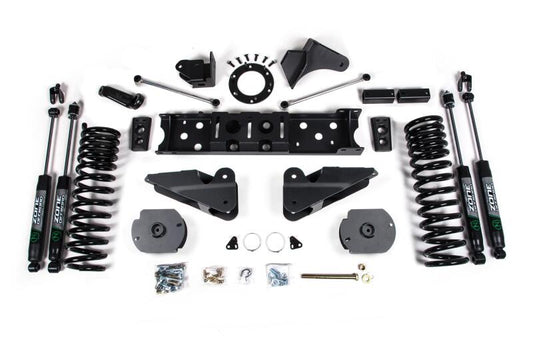 Zone Offroad 19-20 Ram 2500 4in Radius Arm Bracket - Gas - Nitro Shocks