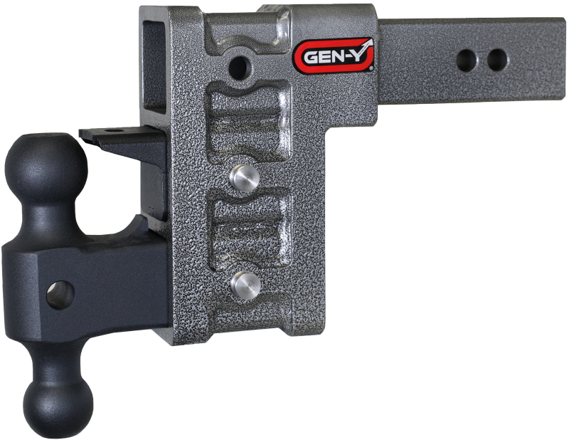 Gen-Y Mega Duty 2.5in Shank 6in Drop 3K TW 21K Hitch w/GH-061 Dual-Ball/GH-062 Pintle Lock