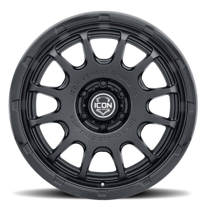 ICON Alloys Rancho 20x9 / 5x150 / 16mm / 5.625in BS DBL Black Wheel