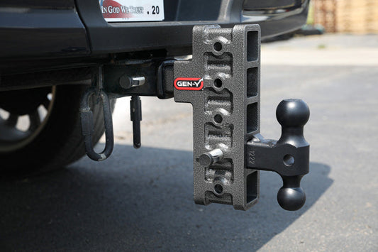 Gen-Y Mega Duty 2in Shank 17.5in Drop 16K Hitch w/Dual-Ball/Pintle Lock/Stabilizer Kit