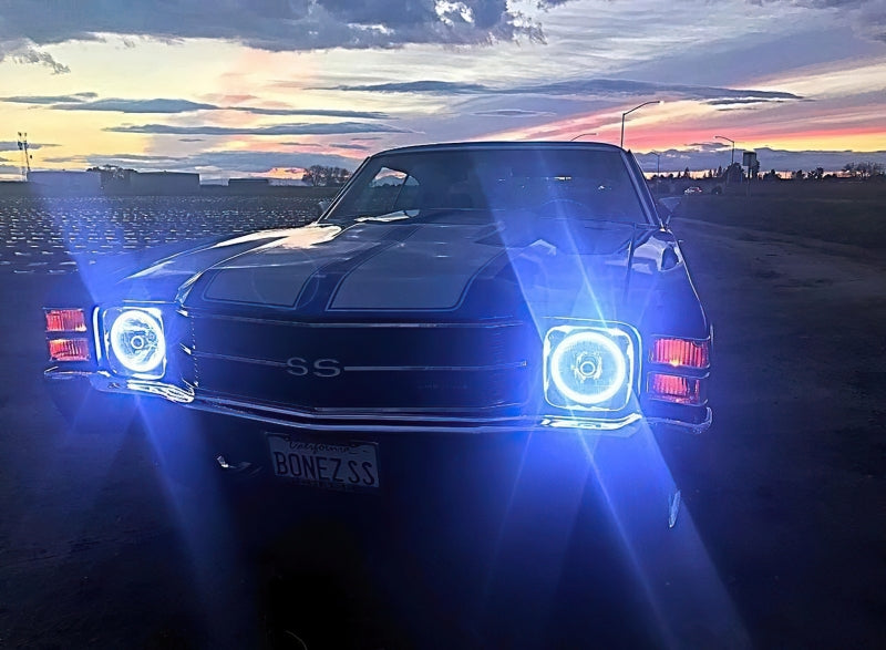 Oracle Pre-Installed Lights 7 IN. Sealed Beam - ColorSHIFT Halo