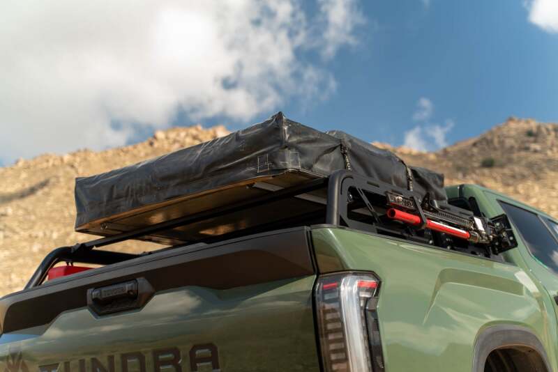 DV8 Offroad 07-23 Toyota Tundra / 09-23 Ford F150 Raptor MTO Series Bed Rack -  2pc Adj.