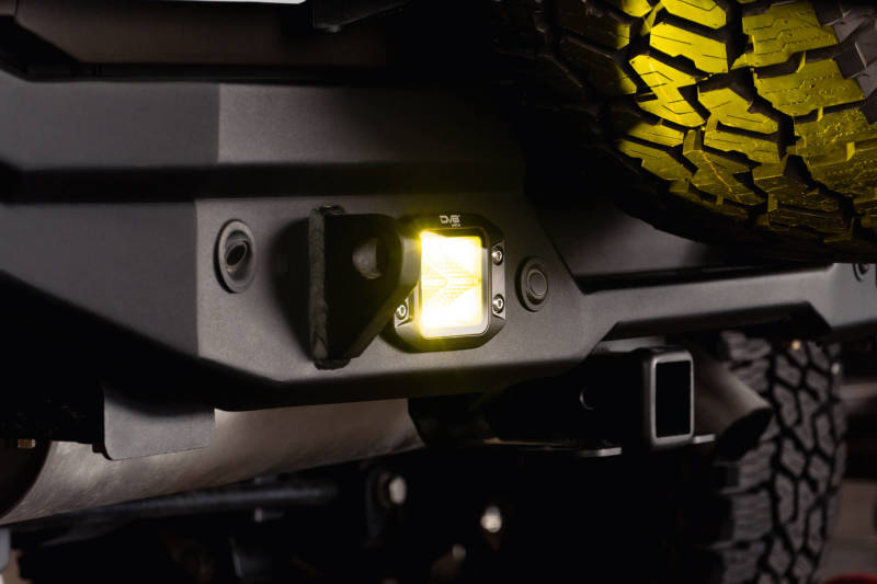 DV8 Offroad 3-Inch Elite Series LED Amber Flush Mount Pod Light