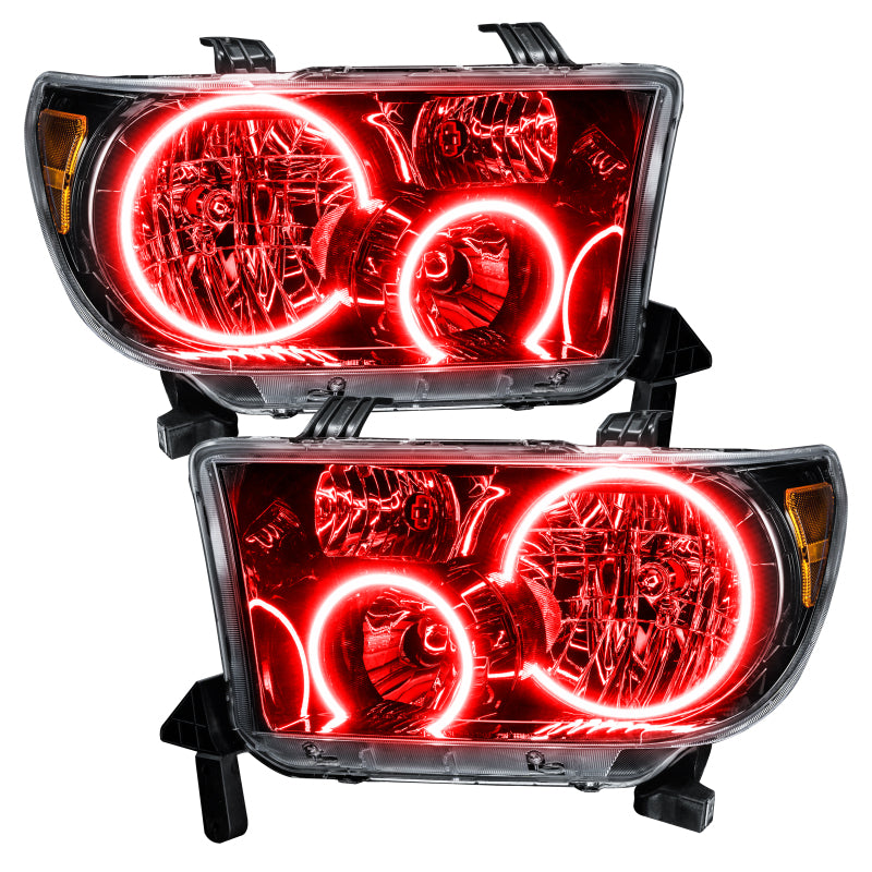 Oracle 07-11 Toyota Tundra Pre-Assembled Headlights- Blk Housing - w/ Simple Controller
