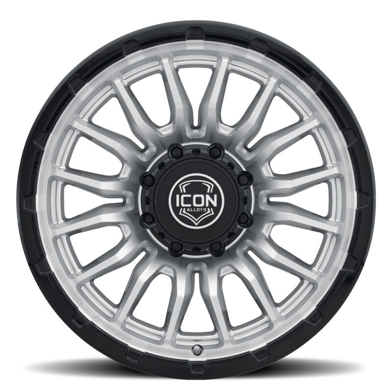 ICON Alloys Cajon 20x9 / 8x170 / 6mm / 5.25in BS Silver Machined Wheel w/ GB Lip