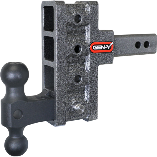 Gen-Y Mega Duty 2in Shank 5in Offset Drop 2K TW 16K Hitch w/GH-051 Dual-Ball