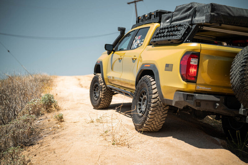 DV8 Offroad 23-25 Chevy Colorado & GMC Canyon Rock Sliders - Micro Texture Black
