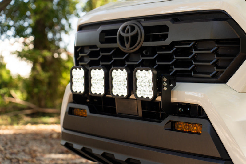 Diode Dynamics 2024 Toyota Tacoma SS5 Grille CrossLink Lightbar Kit - Sport Yellow Combo