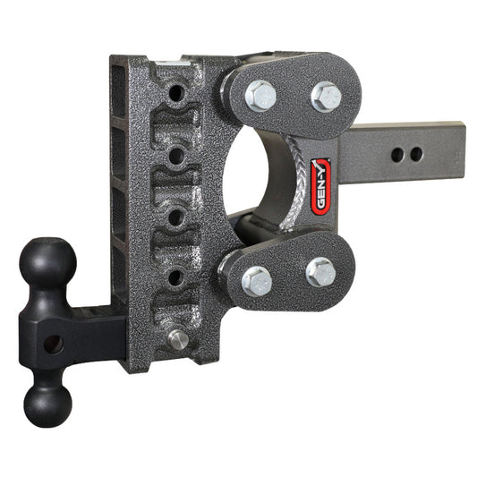Gen-Y The Boss Torsion-Flex 2.5in Shank 7.5in Drop 1.1K TW 10K Hitch w/GH-031 Dual-Ball