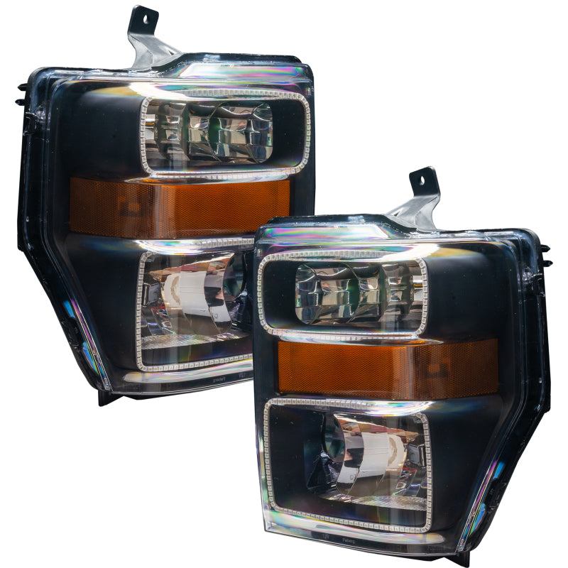 Oracle 08-10 Ford F250/350 LED HL - Black - ColorSHIFT w/ Simple Controller