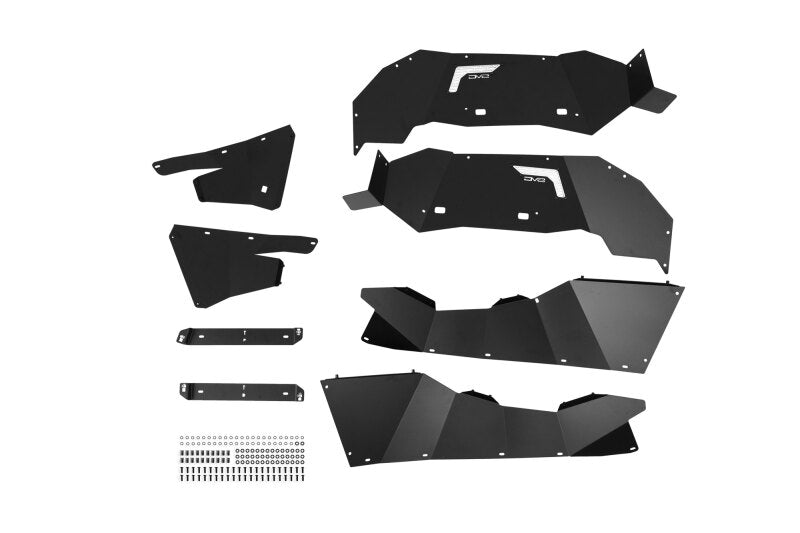 DV8 Offroad 21-25 Ford Bronco Rear Aluminum Inner Fenders - Black