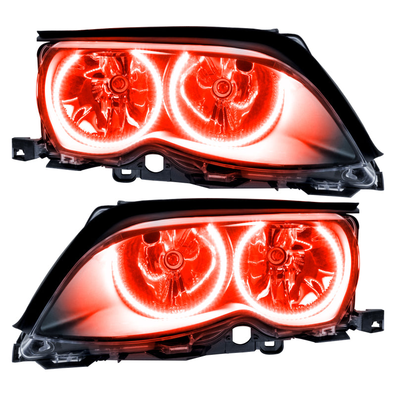 Oracle 02-05 BMW 3 Series SMD HL - Black - ColorSHIFT w/ Simple Controller