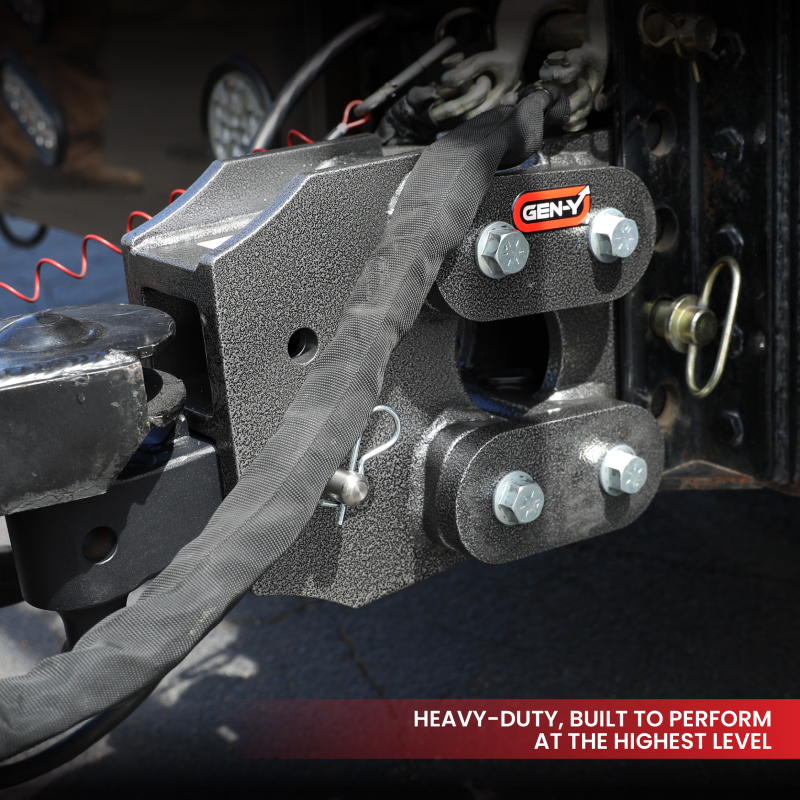 Gen-Y Victory Lane Torsion-Flex Flat Plate Trailer Coupler (1.5K-2.4K TW 21K Towing)