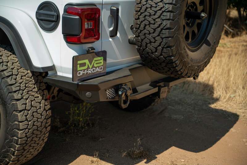DV8 Offroad 2018 Jeep Wrangler JL MTO Series Rear Bumper w/ Optional Tire Carrier