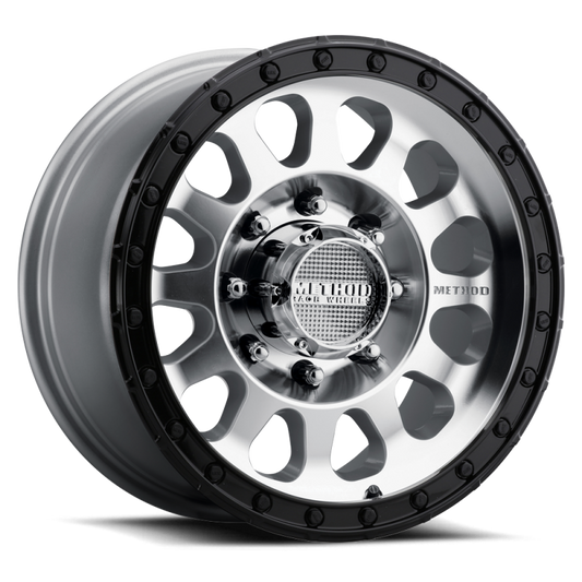 Method MR315 17x8.5 0mm Offset 8x6.5 130.81mm CB Machined Wheel - Gloss Black Lip