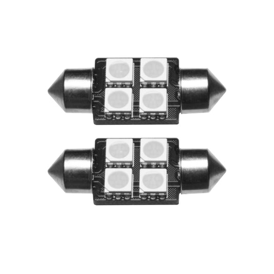 Oracle 33MM 4 LED 3-Chip Festoon Bulbs (Pair) - Blue