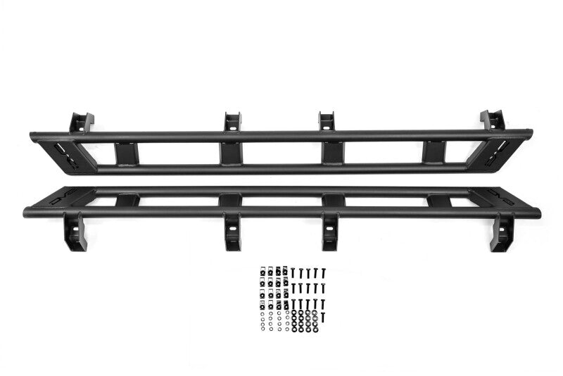 DV8 Offroad 23-25 Chevy Colorado & GMC Canyon Rock Sliders - Micro Texture Black