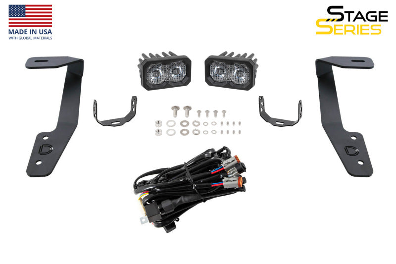 Diode Dynamics 18-21 Subaru Crosstrek Pro SS3 LED Ditch Light Kit - White Combo