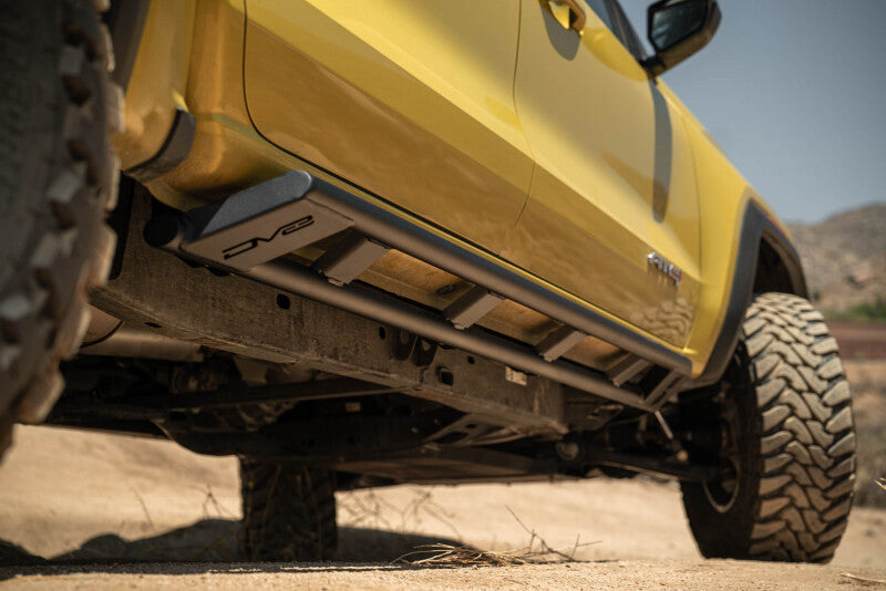 DV8 Offroad 23-25 Chevy Colorado & GMC Canyon Rock Sliders - Micro Texture Black
