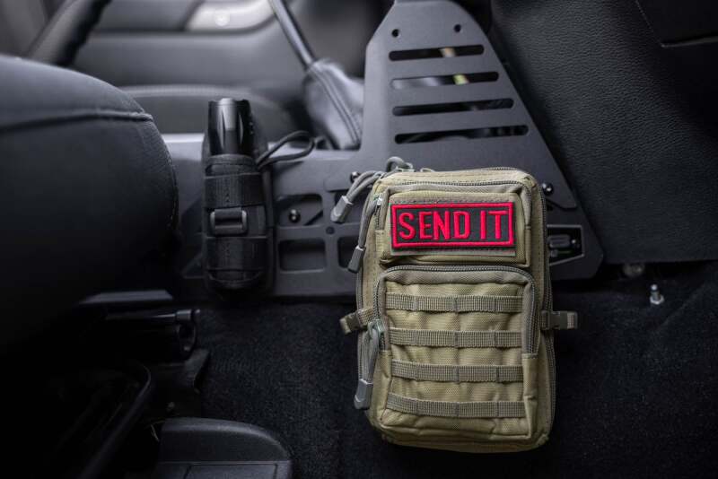 DV8 Offroad 07-18 Jeep Wrangler JK Center Console Molle Panels & Device Bridge