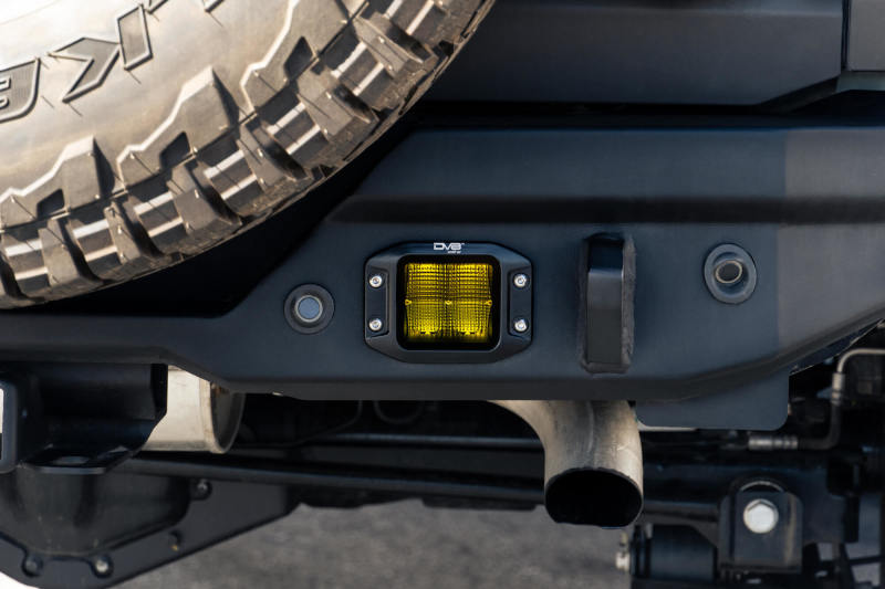 DV8 Offroad 3-Inch Elite Series LED Amber Flush Mount Pod Light