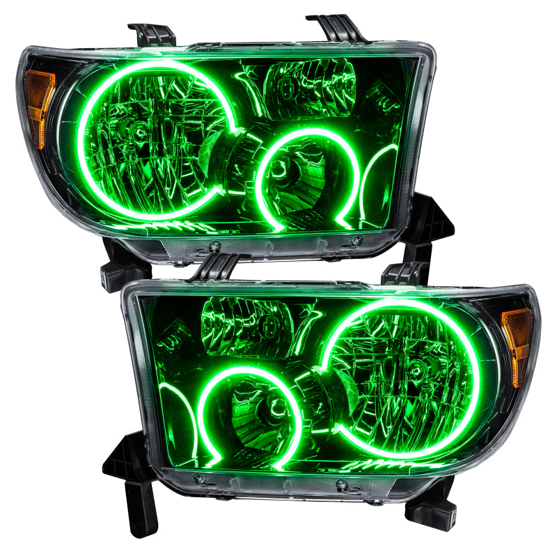 Oracle 07-11 Toyota Tundra Pre-Assembled Headlights- Blk Housing - w/ Simple Controller