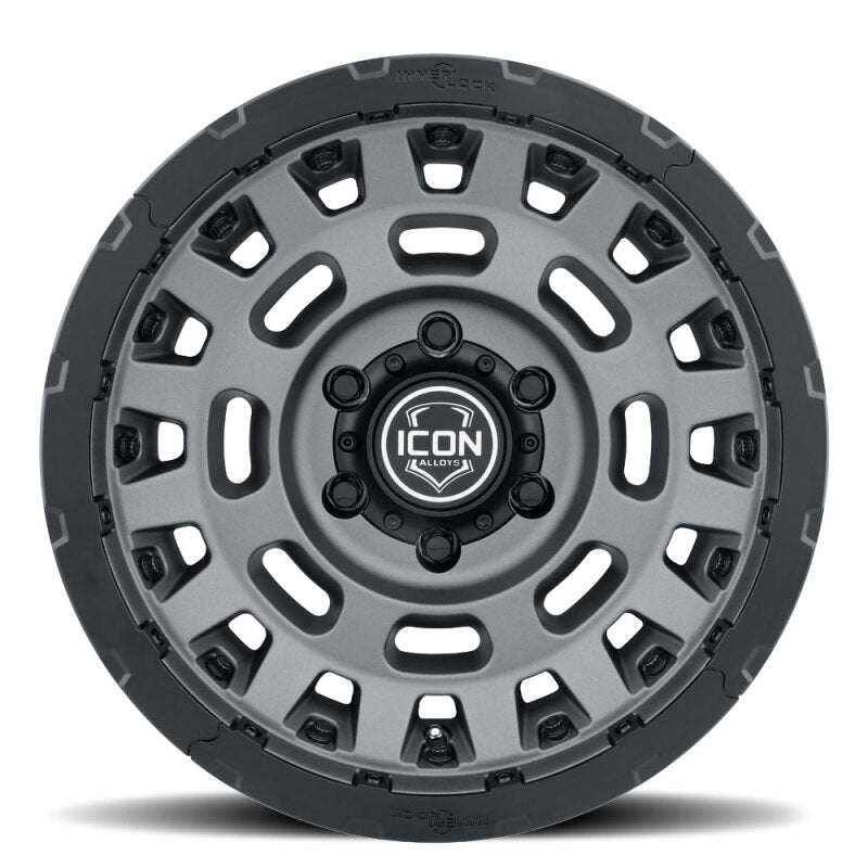 ICON Hammer Pro - 17x8.5 / 5x5 / -6MM / 4.5in BS - Charcoal