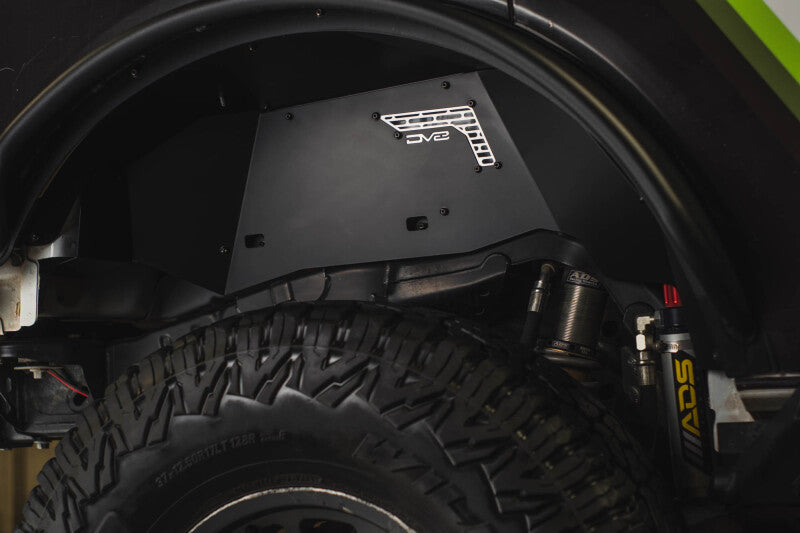 DV8 Offroad 21-25 Ford Bronco Rear Aluminum Inner Fenders - Black