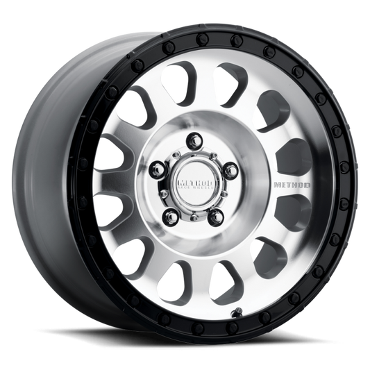 Method MR315 17x9 -12mm Offset 5x5 71.5mm CB Machined Wheel - Gloss Black Lip