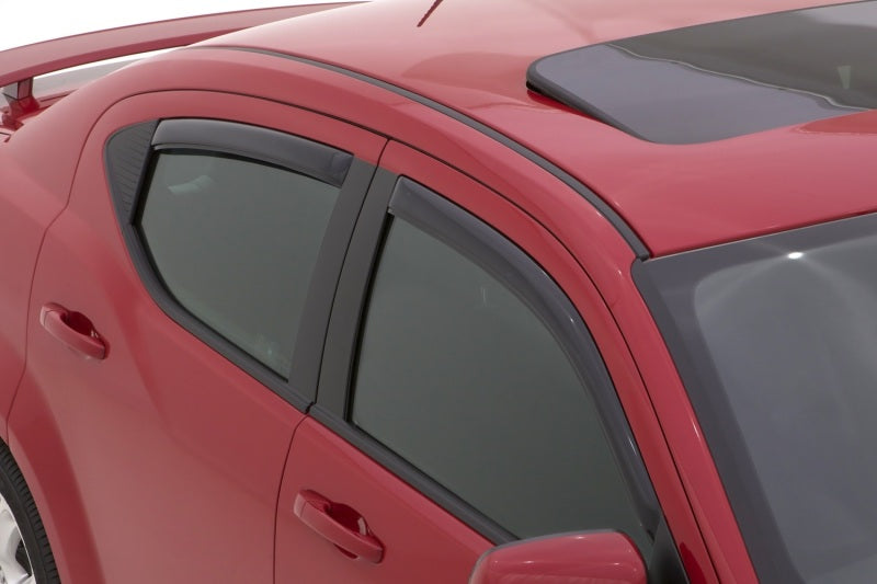 AVS 07-10 Chrysler Sebring Ventvisor In-Channel Front & Rear Window Deflectors 4pc - Smoke