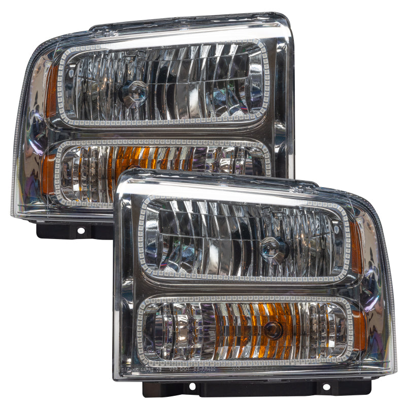 Oracle 05-07 Ford F-250/350 SMD HL - Chrome - ColorSHIFT w/ Simple Controller
