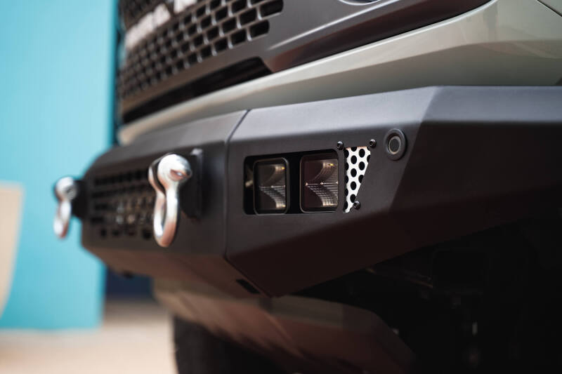 DV8 Offroad 2021+ Ford Bronco Bumper- Accommodates 20in Dual Row Light Bar & (4) 3in Pod Light Mount