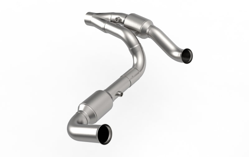 Kooks 07-18 Jeep Wrangler HEMI Swap 2.5in Stainless Steel GREEN Catted Y-Pipe