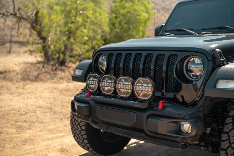 DV8 Offroad 2018-2025 Wrangler JL Push Bar for Mopar Rubicon Steel Bumper