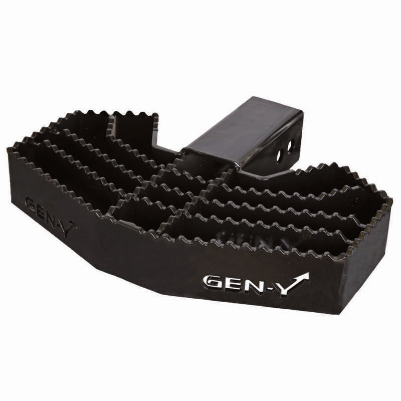 Gen-Y 2.5in Shank 3/4in Pin Holes Only Compatible w/32K Mega-Duty 500lb Capacity Serrated Hitch Step