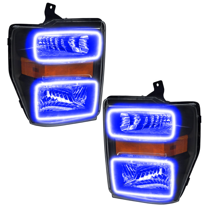 Oracle 08-10 Ford F250/350 LED HL - Black - ColorSHIFT w/ Simple Controller