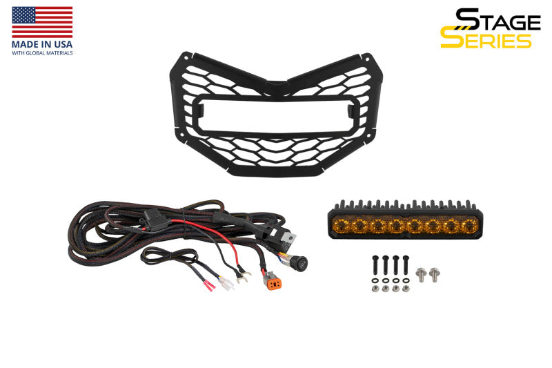 Diode Dynamics 17-26 Can Am Maverick X3 SS10 Grille Sport Yellow Combo
