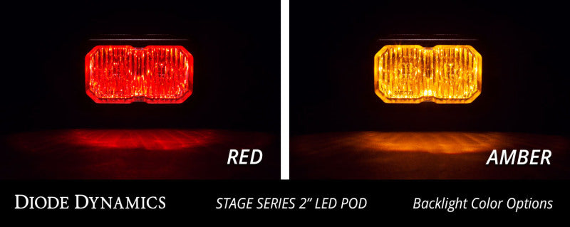Diode Dynamics Stage Series 2 In LED Pod Pro - White Fog Standard ABL (Pair)