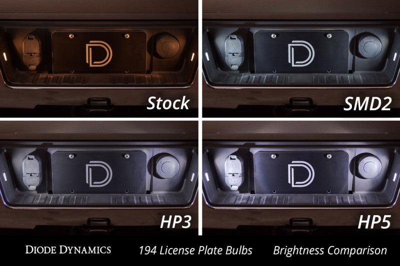Diode Dynamics 194 LED Bulb HP3 LED Pure - White Short (Pair)