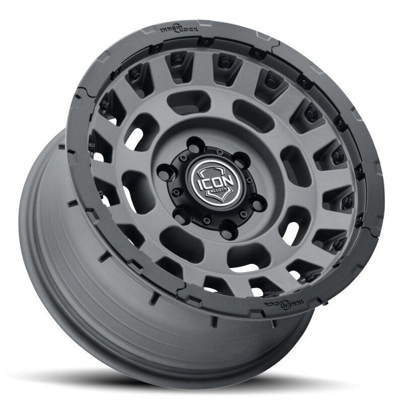 ICON Hammer Pro 17x8.5 / 6x5.5 / 25mm / 5.75in BS - Charcoal