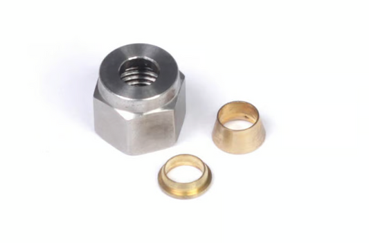 1/4" Nut and Brass Ferrule Only