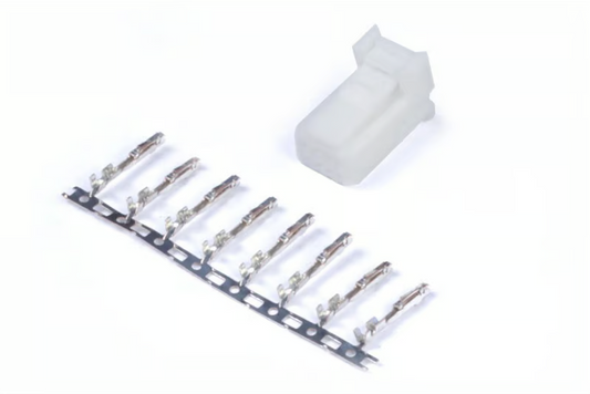 Plug and Pins Only - 8 Pin White Tyco