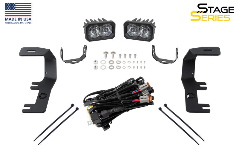 Diode Dynamics 14-19 Silverado/Sierra SS3 LED Ditch Light Kit Sport - White Combo